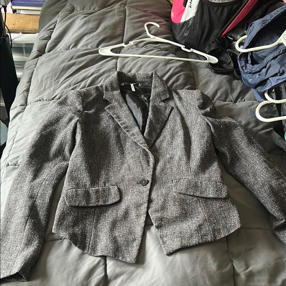 French Connection Gray Blazer - Picture 2 of 4